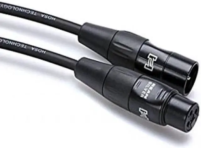 Alt view image 8 of 10 - Hosa Technology Pro Microphone Cable, REAN XLR3F to XLR3M, 3 ft