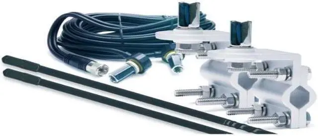 Alt view image 4 of 11 - ROADPRO R RPPS-23KB 3FT DUAL ANTENNA KIT  BLACK