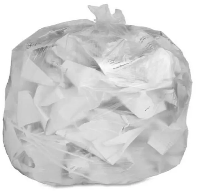Alt view image 14 of 17 - Genuine Joe Can Liners 55-60 Gal 12mic/.47mil 38"x58" 200/CT Translucent 70014