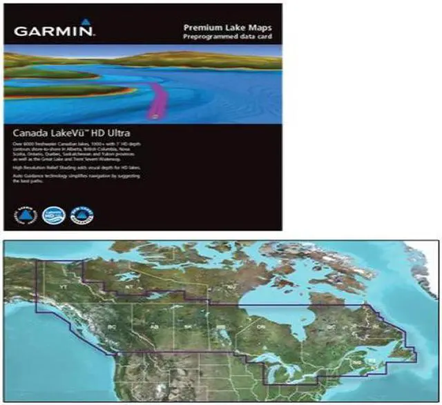 Main image of GARMIN CANADA LAKEVU HD ULTRA MICROSD/SD CHART FOR GPSMAP 010-C1114-00