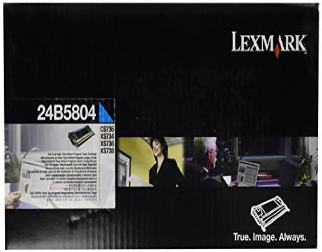 Alt view image 3 of 5 - Cyan Toner Cartridge for Lexmark 24B5804 CS748de, XS734de, XS736de, XS748de, Genuine Lexmark Brand