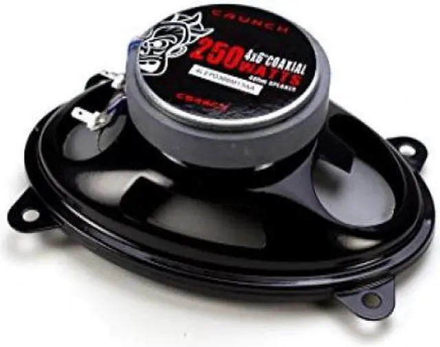 Alt view image 17 of 20 - Crunch 250 Watt 4 x 6-Inch Coaxial Car Audio Speakers