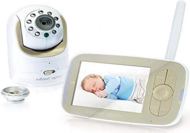 Alt view image 17 of 20 - Infant Optics DXR-8 Pan/Tilt/Zoom 3.5" Video Baby Monitor With Interchangeable Optical Lens