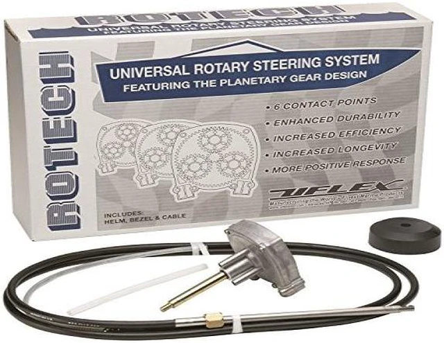 Alt view image 3 of 4 - UFLEX ROTECH 15' STEERING PACK INCLUDES CABLE BEZEL HELM