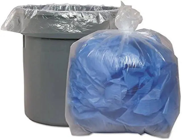 Alt view image 4 of 8 - Boardwalk Super Extra-Heavy Grade Can Liners 43 x 47 1.4 Mil 56 gal Clear 100