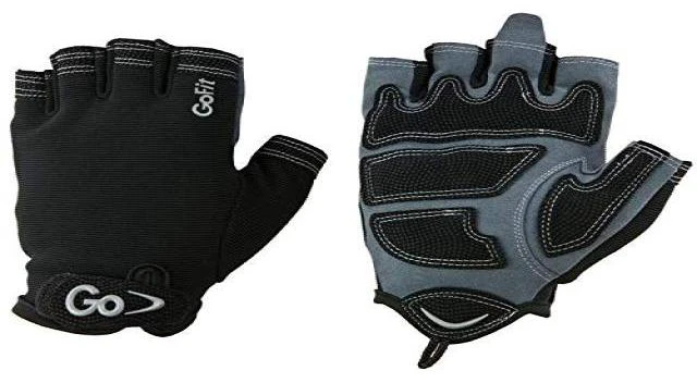 Alt view image 2 of 2 - GoFit XTrainer Fitness Gloves - Medium - Gray/Black