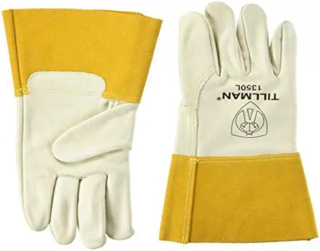 Alt view image 4 of 6 - Tillman 1350 Unlined Top Grain Cowhide MIG Welding Gloves 4" Cuff, Large
