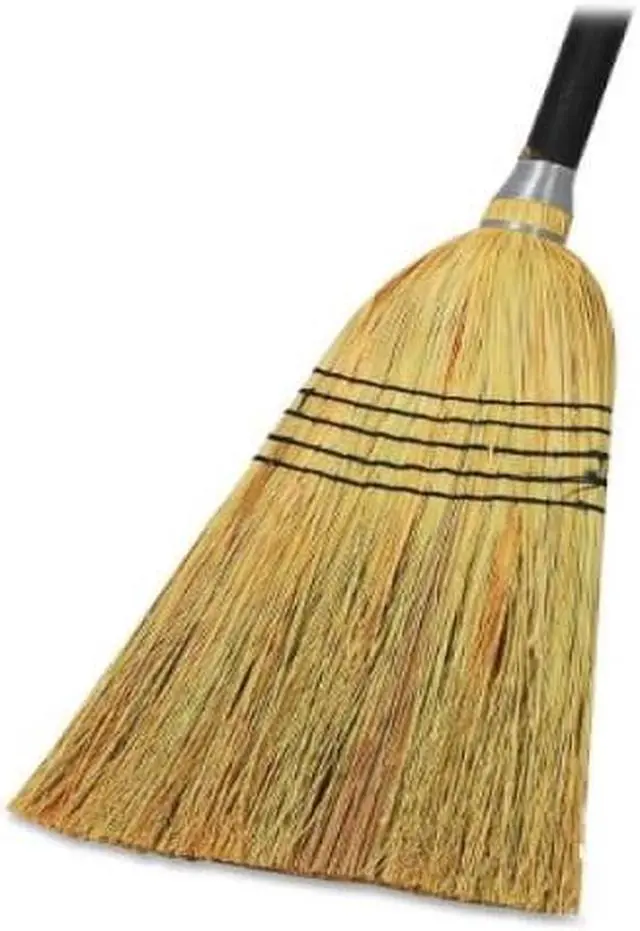 Alt view image 2 of 8 - Genuine Joe Lobby Blend Broom 11" W 56" Handle Natural 58563