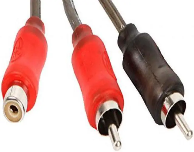 Alt view image 2 of 6 - Stinger 2 channel 1000 series 1 Female / 2 Male Y RCA interconnects