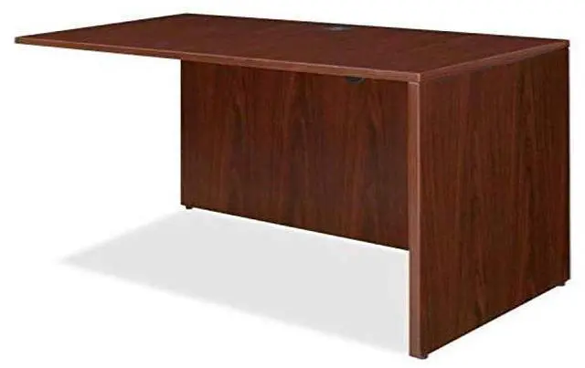Alt view image 6 of 13 - Lorell Return Shell 48"x24"x29-1/2" Mahogany 69387