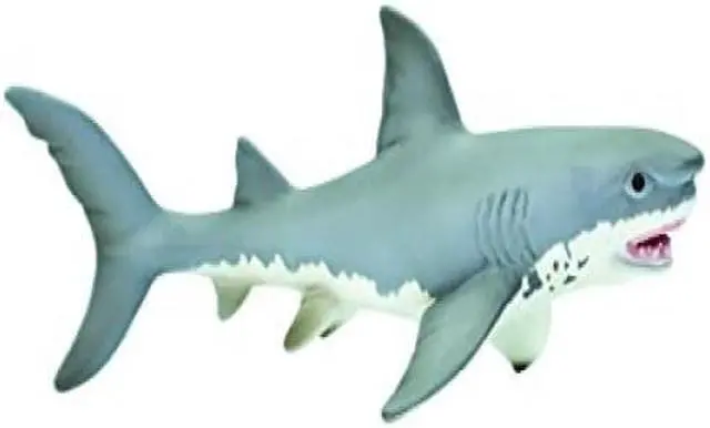 Alt view image 8 of 9 - Safari 275029 Great White Shark Animal Figure