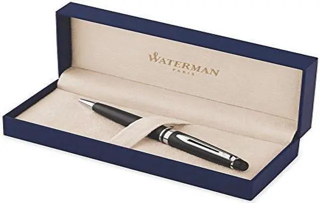 Alt view image 2 of 2 - Waterman Expert Matte Black, Ballpoint Pen with Medium Blue refill (S0951900)