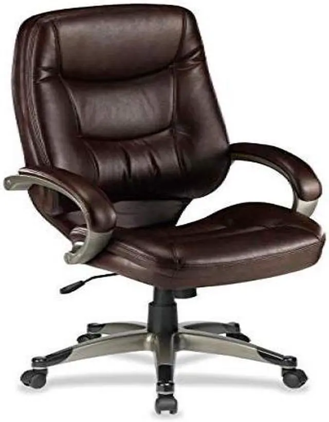 Alt view image 3 of 7 - Lorell Executive High-BackChair 26-1/2"x28-1/2"x46-1/2" SDL/LTH/CNE 63280
