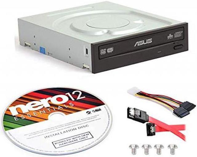 Alt view image 3 of 3 - Asus DRW-24F1ST-KIT 24x Internal DVD Burner + Nero 12 Essentials Burning Software + Sata Cable Kit