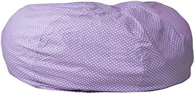 Alt view image 6 of 14 - Oversized Lavender Dot Bean Bag Chair for Kids and Adults