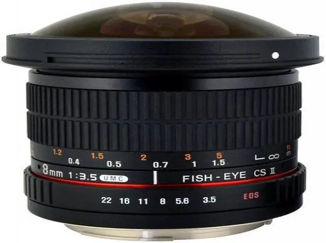 Alt view image 17 of 20 - Rokinon 8mm f/3.5 HD Fisheye Lens with Removable Hood for Canon EF