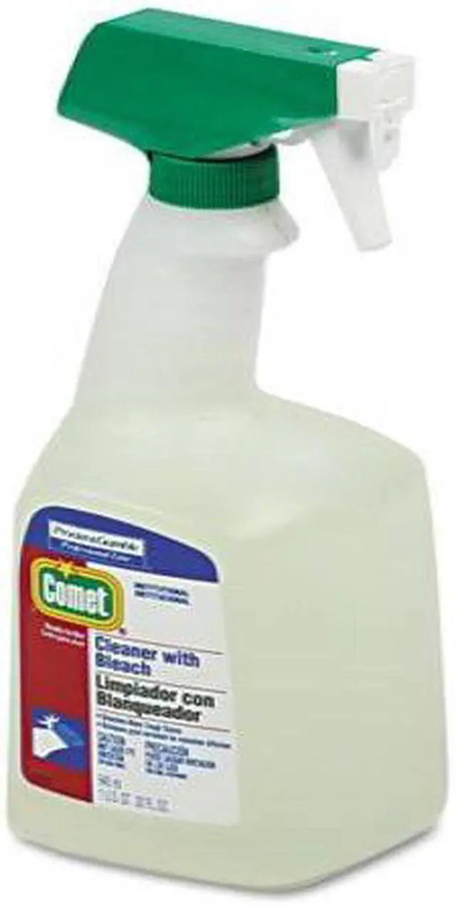 Alt view image 2 of 10 - Procter & Gamble 02287 32 oz Bottle Comet Cleaner with Bleach - Case of 8