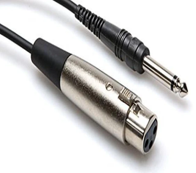 Alt view image 2 of 4 - Hosa 5ft XLR (F) - 1/4" (M) Unbalanced Cable