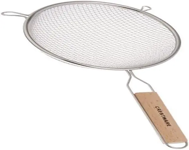 Alt view image 2 of 3 - Crestware 6-Inch Medium Double Mesh Strainer
