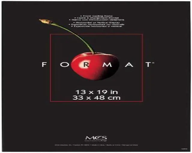 Main image of MCS The Original Format ABS document/print frame in Black - 13 x 19 Inches