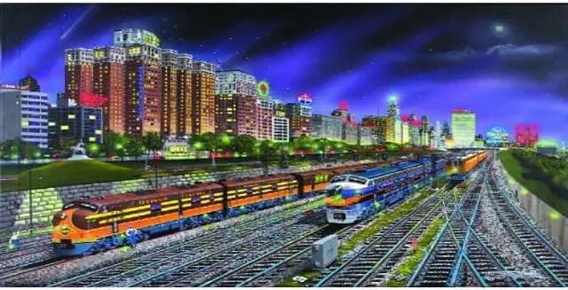 Alt view image 4 of 5 - Chicago Nights 1000 pc SOI21385 SUNSOUT