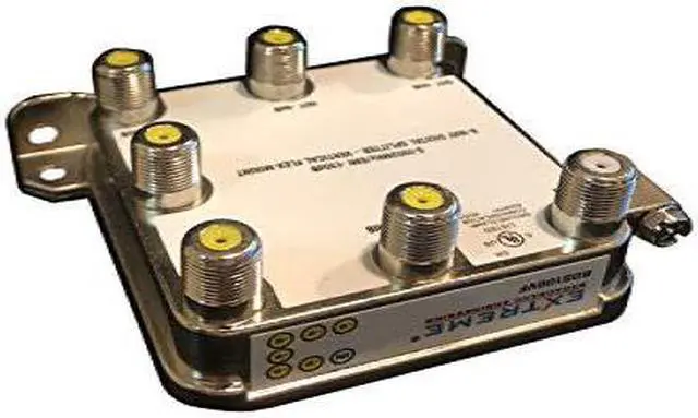 Alt view image 3 of 9 - EXTREME 6 WAY BALANCED HD DIGITAL 1GHz HIGH PERFORMANCE COAX CABLE SPLITTER - BDS106VF by Extreme