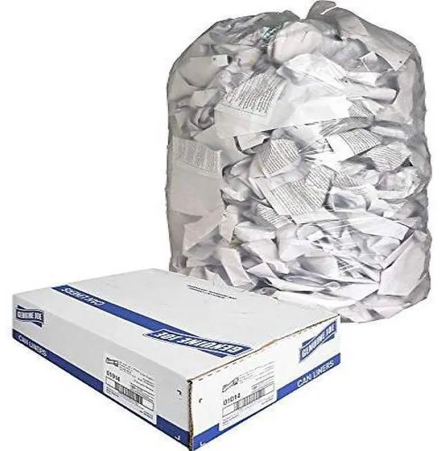 Alt view image 10 of 12 - Genuine Joe Trash Can Liner 55-60 Gallon .8Mil 38"x58" 100/BX Clear 01014