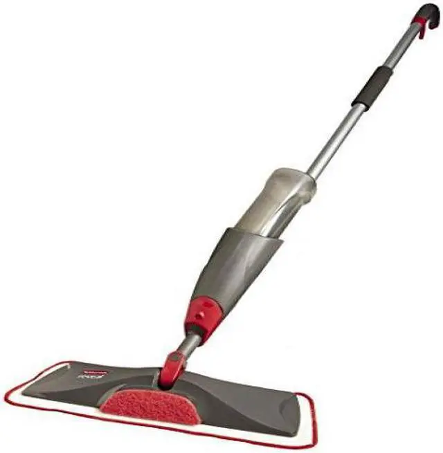 Alt view image 4 of 8 - Rubbermaid Reveal Microfiber Spray Mop Kit Silver/Black Handle 2856049