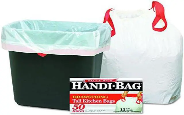 Alt view image 2 of 7 - Super Value Pack Trash Bags, 13Gal, .69Mil, 24 X 27 3/8, White, 50/Box