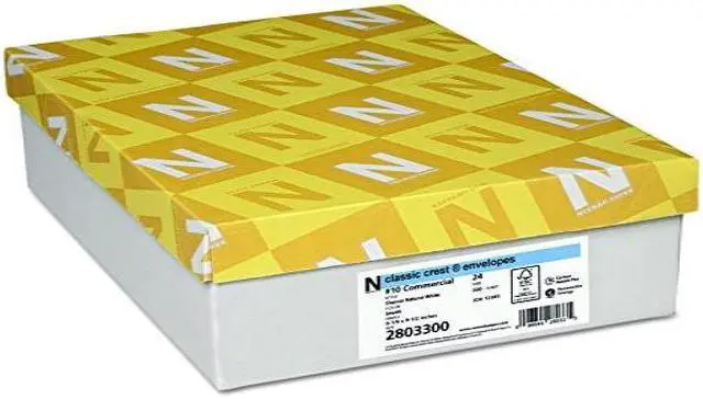 Alt view image 4 of 4 - Classic Crest #10 Envelope, Traditional, Natural White, 500/Box