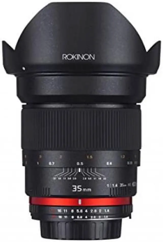 Alt view image 15 of 17 - Rokinon 35mm f/1.4 Aspherical Wide Angle Lens (for Sony Alpha E-Mount Cameras)