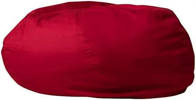 Alt view image 6 of 20 - Oversized Solid Red Bean Bag Chair