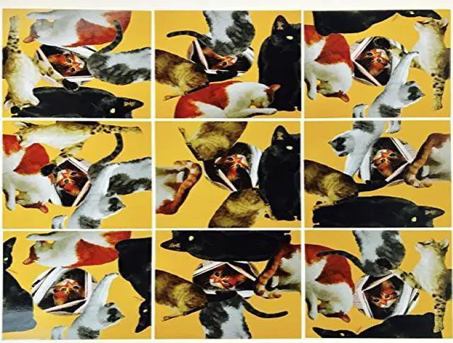 Alt view image 3 of 3 - Scramble Square Puzzle: World's Most Challenging Puzzle - Cat