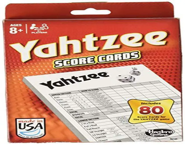 Alt view image 7 of 8 - Yahtzee 80 Score Cards