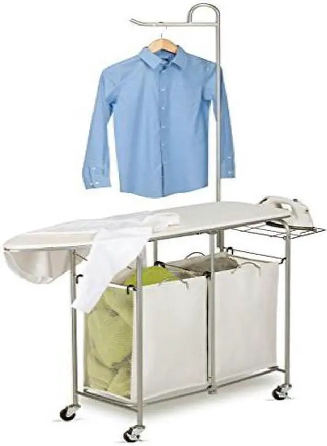Alt view image 5 of 5 - Honey-Can-Do SRT-01974 Foldable Ironing Laundry Center And Valet