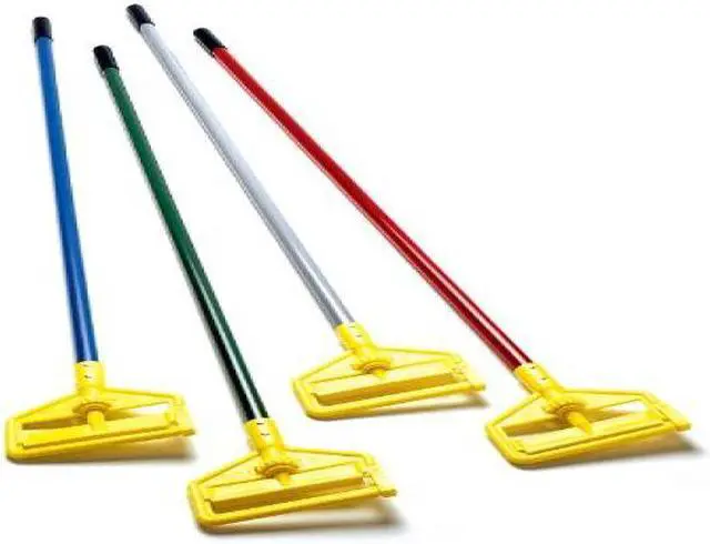 Alt view image 4 of 11 - Rubbermaid Commercial Invader Fiberglass Side-Gate Wet-Mop Handle 1 dia x 60 Gray/Yellow H146