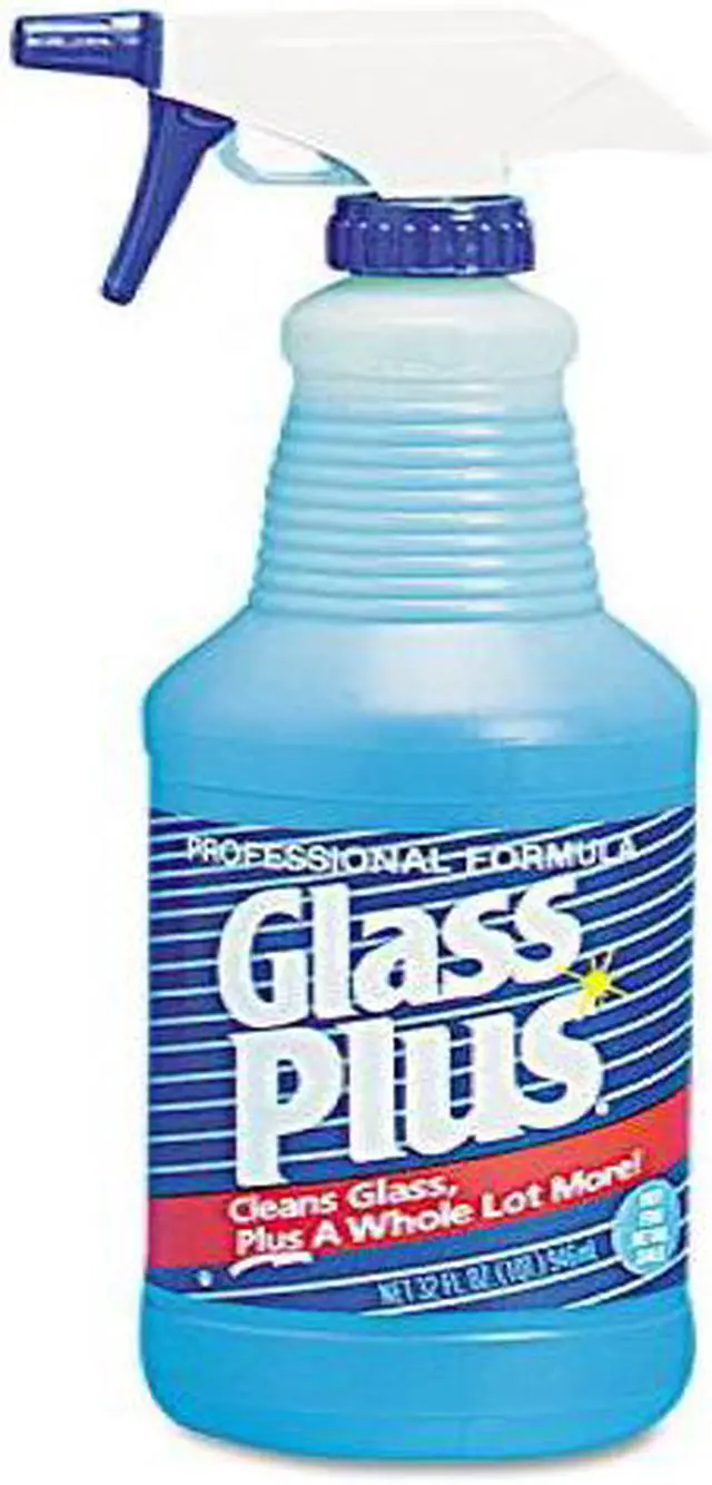 Alt view image 2 of 3 - Glass Plus Glass Cleaner 32 oz. Blue   94378