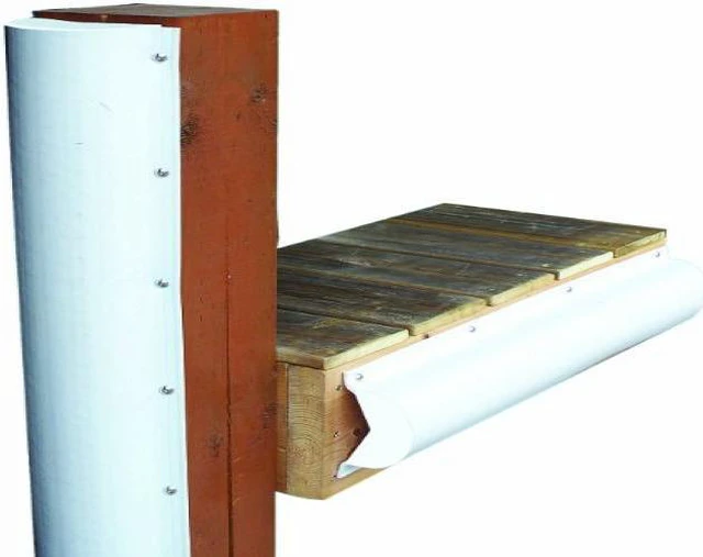 Main image of Dock Edge Piling Bumper - One End Capped - 6' - White