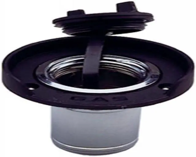 Alt view image 4 of 7 - Perko Gas Fill f/1-1/2" Hose - Chrome Plated Zinc Black Flange