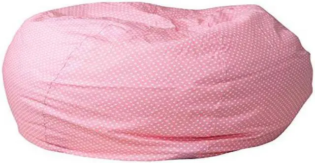 Alt view image 6 of 20 - Oversized Light Pink Dot Bean Bag Chair for Kids and Adults