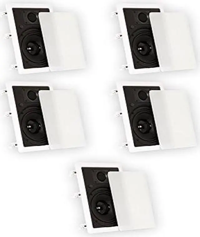 Main image of Theater Solutions TS65W In Wall 6.5" Speakers Surround Sound Home Theater 5 Speaker Set