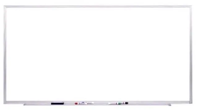 Alt view image 14 of 17 - Ghent M1-48-4 Magnetic Porcelain Whiteboard with Aluminum Frame - 96.5" x 48.5" - White Surface, Satin Aluminum Frame