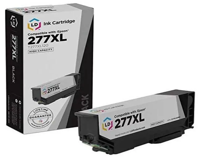 Alt view image 2 of 2 - LD © Remanufactured Replacement for Epson 277XL / T277XL120 High Yield Black Inkjet Cartridge for use in Epson Expression XP-850, and XP-950 Printers
