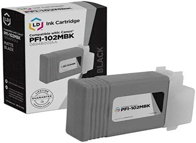 Alt view image 2 of 15 - LD Products Compatible Ink Cartridge Replacement for Canon PFI-102MBk 0894B001AA (Matte Black)