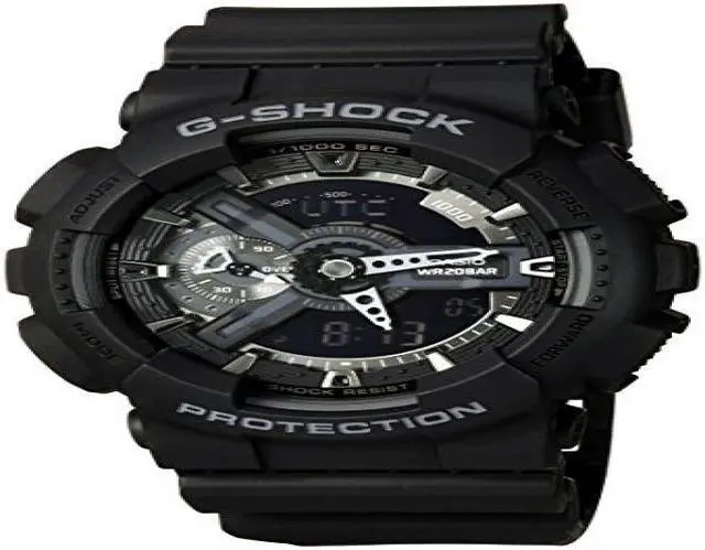 Alt view image 5 of 9 - Casio GA1101B Mens Black G-Shock Analog-Digital Watch