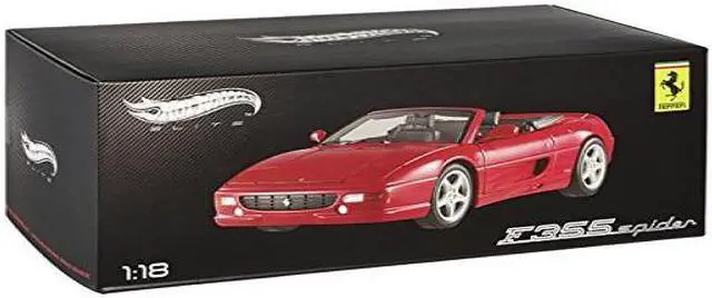 Alt view image 3 of 8 - Ferrari F355 Spider Convertible Red Elite Edition 1/18 Diecast Car Model by Hot Wheels