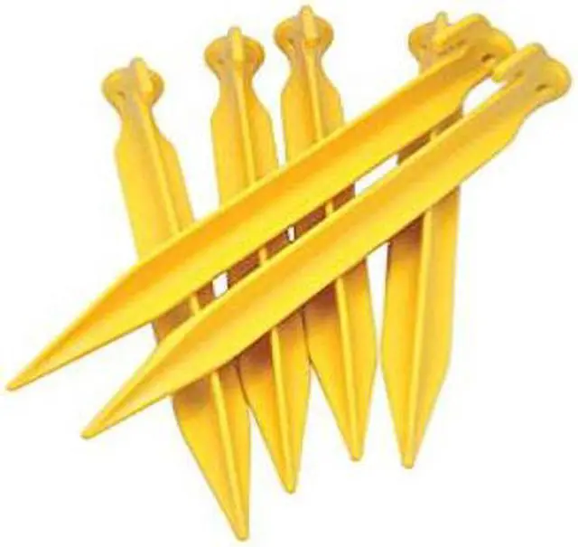 Alt view image 2 of 8 - Coghlan's Rugged ABS Plastic 9" Tent Pegs (6 Pack), Survival Camping Stakes