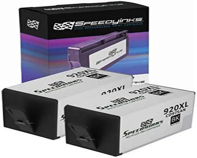 Alt view image 5 of 9 - Speedy Inks Remanufactured Ink Cartridge Replacement for HP 920XL High-Yield (Black, 2-Pack) Compatible with OfficeJet 6000 6500 6500a 6500a Plus 7000 Wide Format 7500a