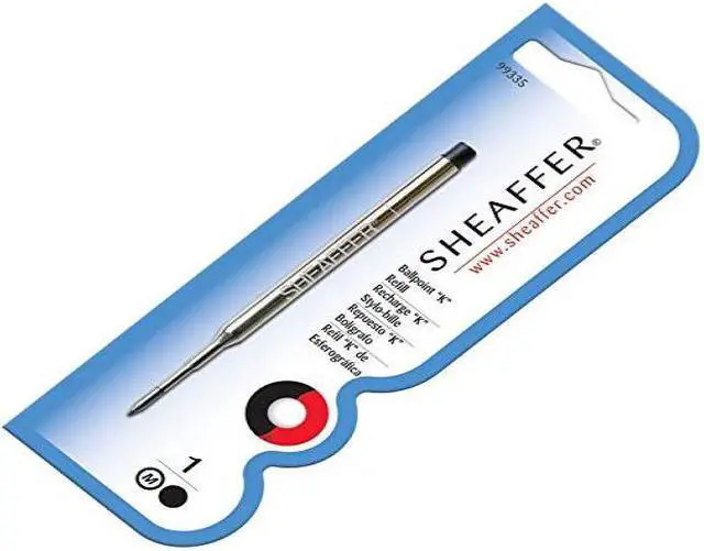 Alt view image 2 of 3 - Sheaffer Ballpoint Pen Refill, Black Ink, Medium Point, Each