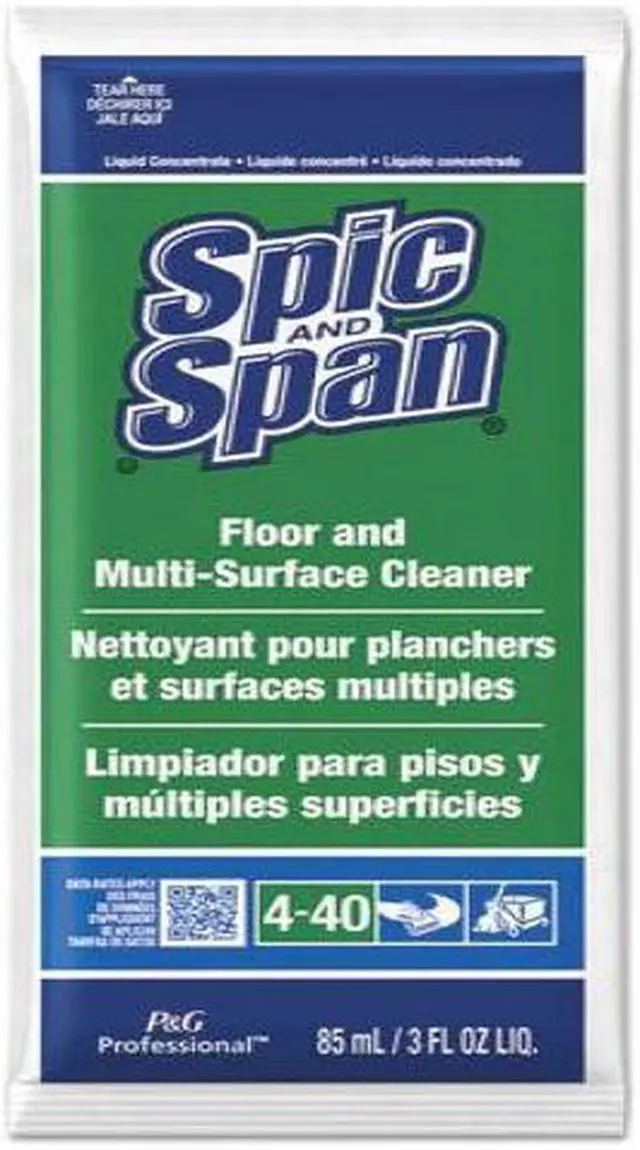 Alt view image 4 of 10 - Spic and Span PAG02011 Liquid Floor Cleaner 3 oz. Packet 45 Count